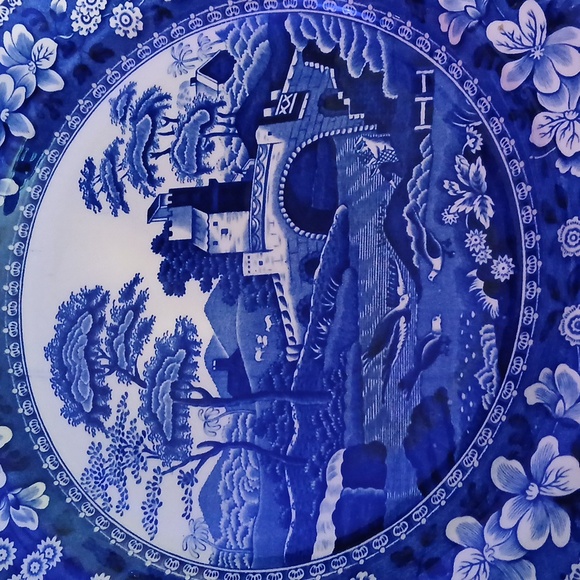 Spode "BLUE TOWER" 10 3/4" plate - Picture 3 of 3
